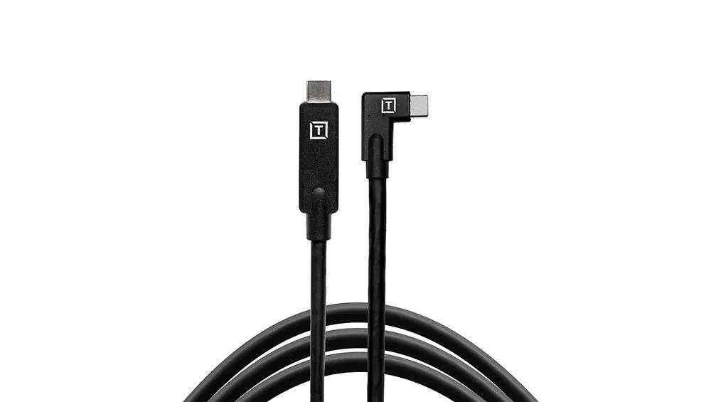 テザーツールTetherPro USB-C to USB-C TetherPro USB-C to USB-C 5G, 15′ (4.6m), Right Angle Cable