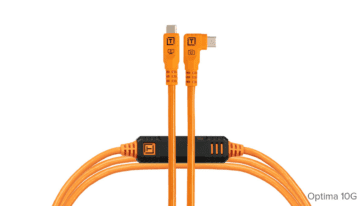 TetherPro Optima 10G USB-C, Straight to Right Angle Cable