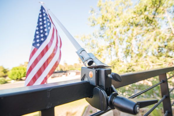 How to Temporarily Hang the American Flag with Photography Gear