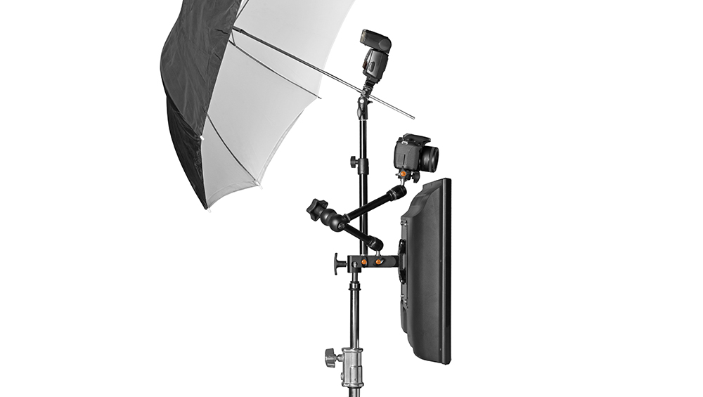 Rock Solid PhotoBooth Kit for Stands setup with non-included parts