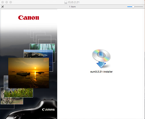 Canon Installation Dialog Box (Mac)