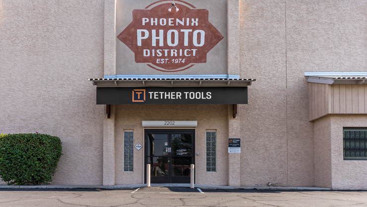 Front view of Tether Tools building