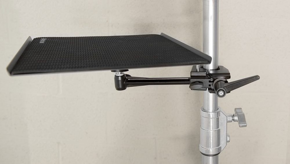 Rock Solid Side Arm on a light stand with a Tether Table Aero