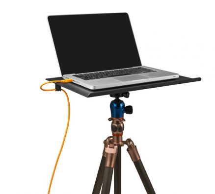 Need a Laptop Table for a Tripod? Mount Your Tether Table Aero Where You Want It, When You Need It