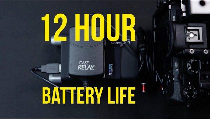 Extend Any DSLR Battery Life to 12 Hours with Case Relay Camera Power System