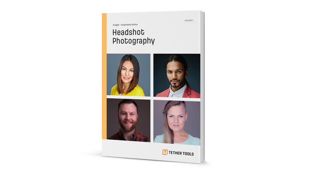 A rendering of a booklet titled: Headshot Photography