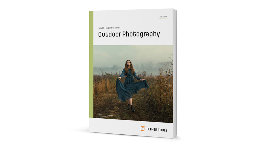 A rendering of a booklet titled: Outdoor Photography