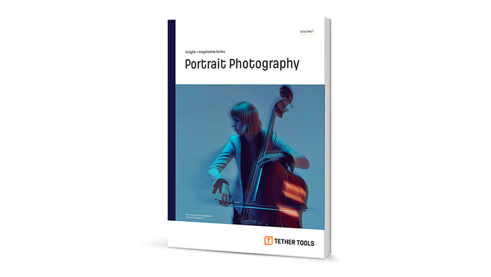 A rendering of a booklet titled: Portrait Photography