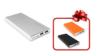 Buy a Rock Solid USB Battery Pack & Get a Silicone Sleeve in Orange or Black