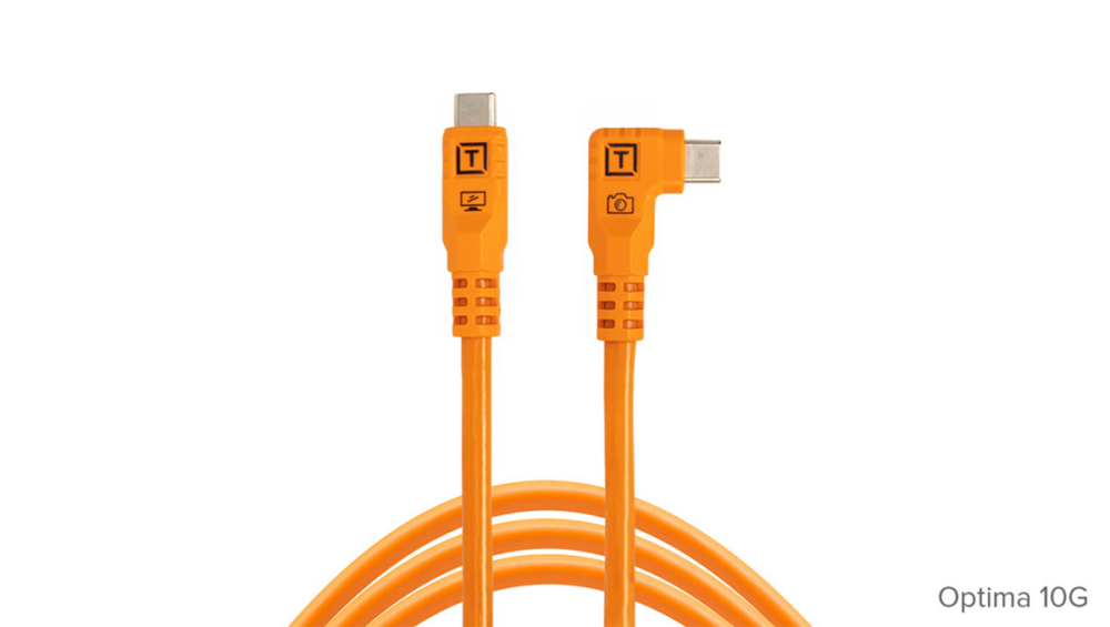 TetherPro Optima 10G USB-C, Straight to Right Angle Cable - Image 4