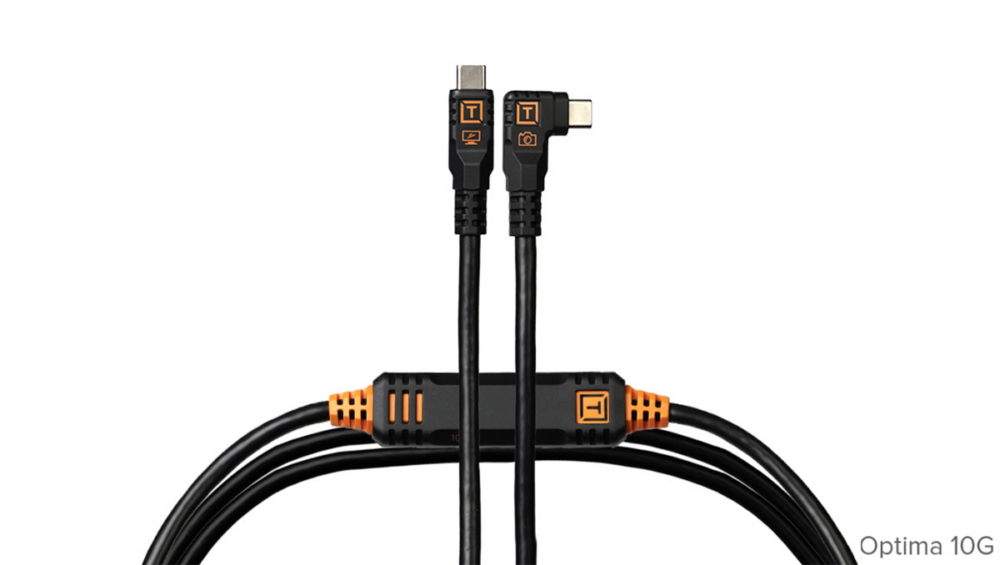 TetherPro Optima 10G USB-C, Straight to Right Angle Cable - Image 2