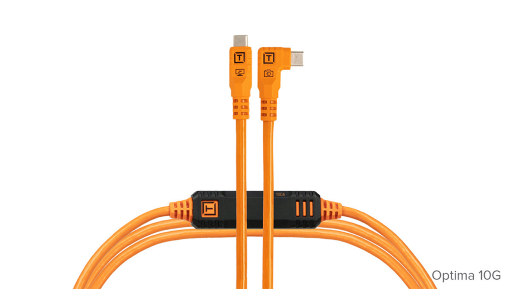 TetherPro Optima 10G USB-C, Straight to Right Angle Cable