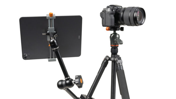 Rock Solid Tablet + Phone Mount for Mobile Tethered Workflows 